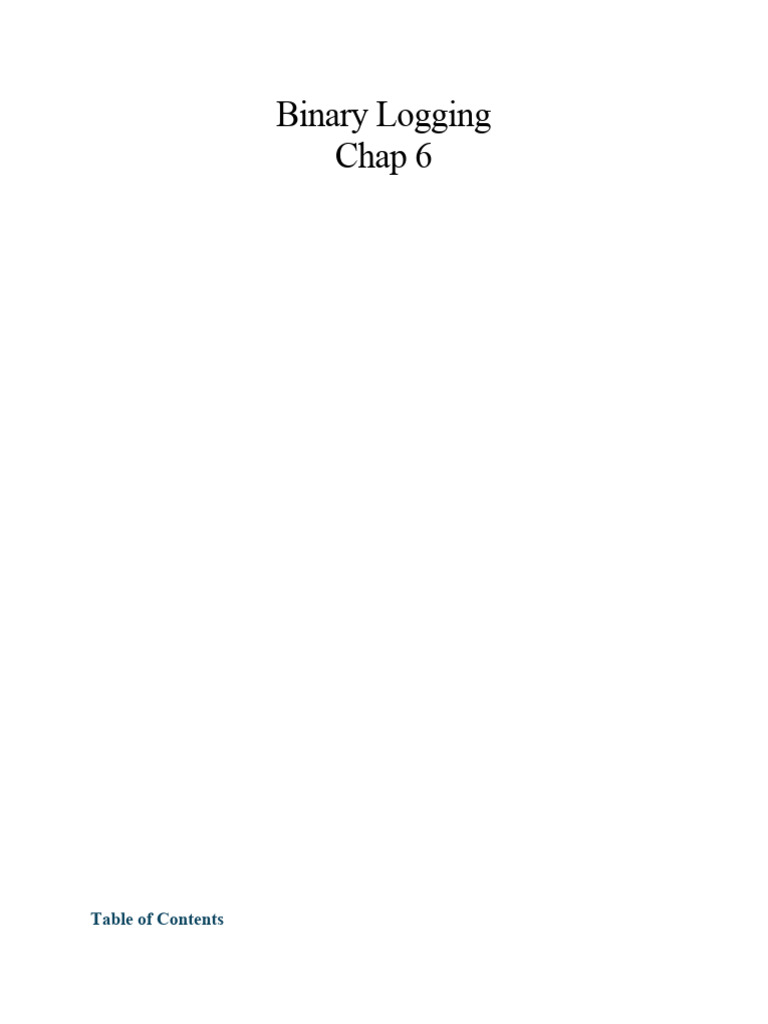 Understanding MySQL Binary Logging | PDF | Databases | Replication ...