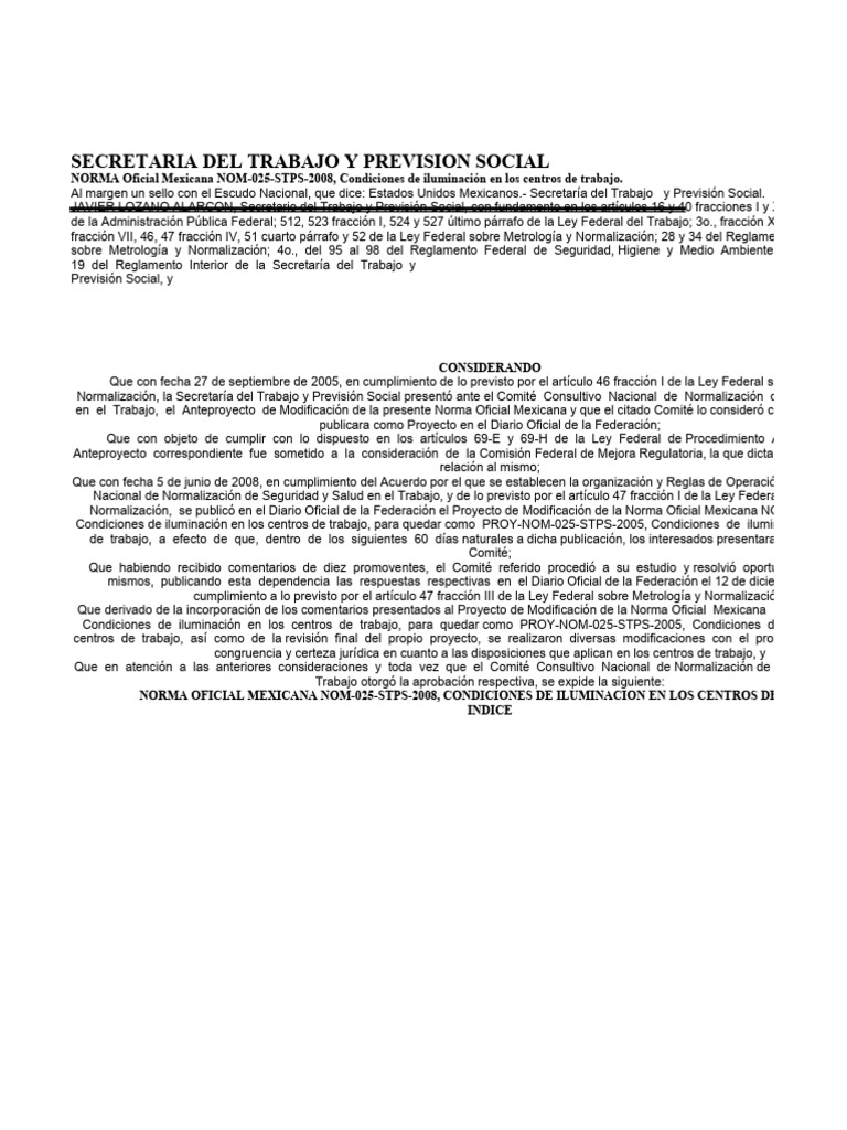 Nom 025 stps 2008 pdf pdf