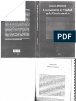 Detienne Los Maestros de Verdad en La Grecia Arcaica Completo Cap I II III IV v VI VII