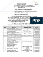 Resultado Final Edital Institucional #004-2013-Pronatec