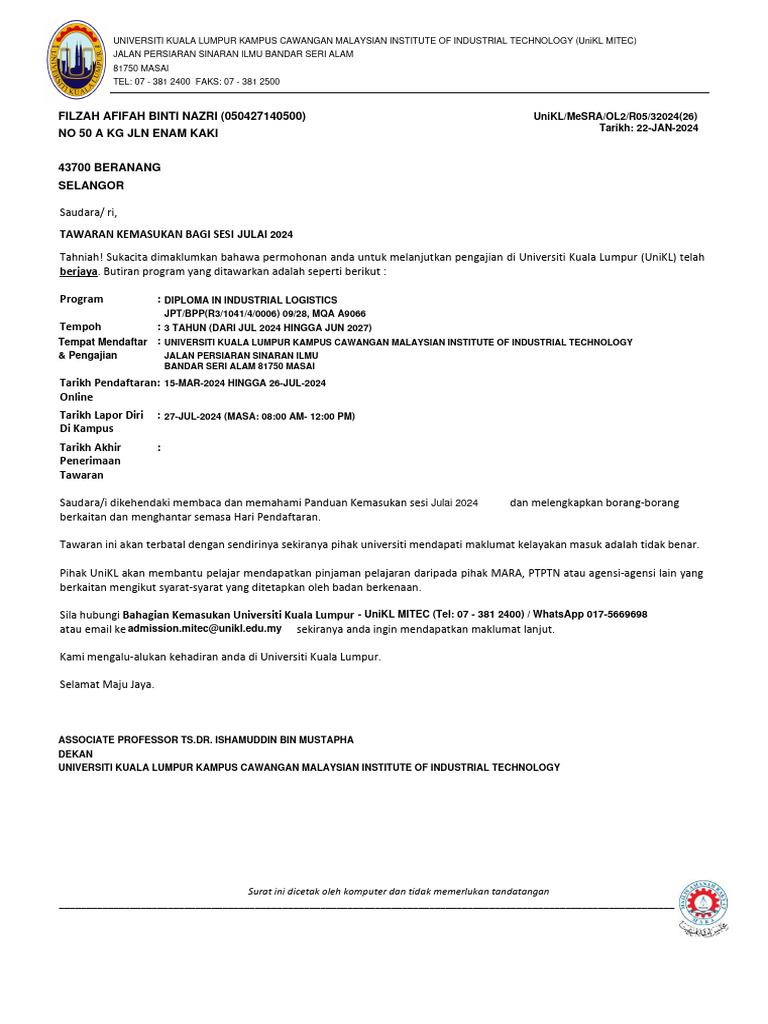 Offer Letter | PDF