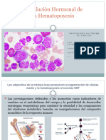 Regulación Hormonal de La Hematopoyesis: Universidad Autónoma de Sinaloa