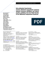 Intra-abdominal hypertension and the abdominal compartment syndrome- updated consensus definitions and clinical practice guidelines from the World Society of the Abdominal Compartment Syndrome