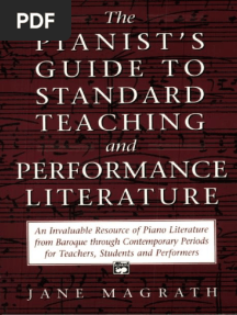 Pianists Guide To Standard Teaching and Performance Literature 0882846558