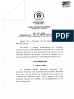 Accion Resolutoria Contractual - Proceso Paralelo Al Concurso (C.S.J.-S.C.)