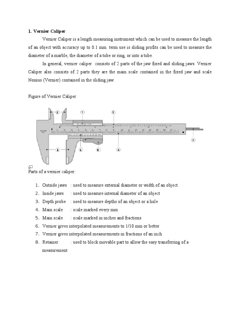 Measuring with Precision A Guide to Using Vernier Calipers, Micrometer