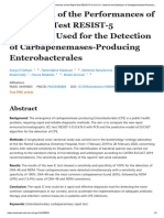 Evaluation of The Performances of The Rapid Test RESIST-5 O.O.K.N.V Used For The Detection of Carbapenemases-Producing Enterobacterales - PubMed