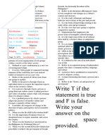 Weekly Assessment UCSP CULTURAL RELATIVSM