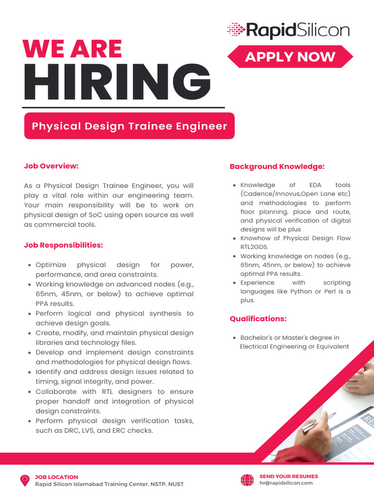 RS Physical Design Trainee Engineer | PDF | Computer Science | Computing