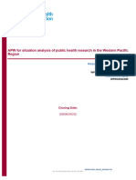 RFP - Public Health Research Agenda Setting