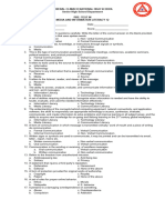 Diagnostic Test in Media and Information Literacy