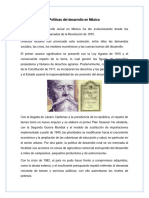 6.4 Políticas Del Desarrollo en México