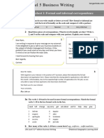 Level 5 - Worksheet1 - Formalandinformal