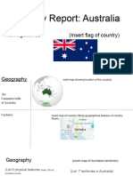 Country Report Australia