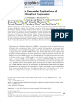 Geographical Analysis - 2022 - Comber - A Route Map For Successful Applications of Geographically Weighted Regression