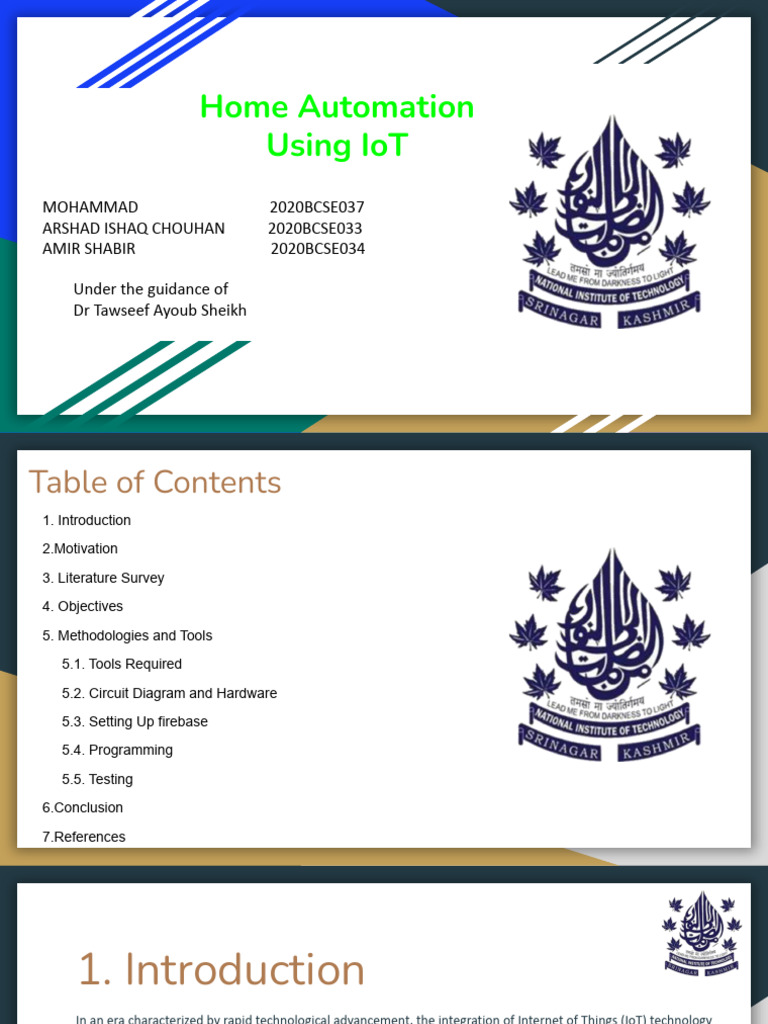 Home Automation Using IoT Circuit Diagram