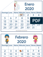 Calendario 2020