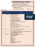 XI Commerce Syllabus