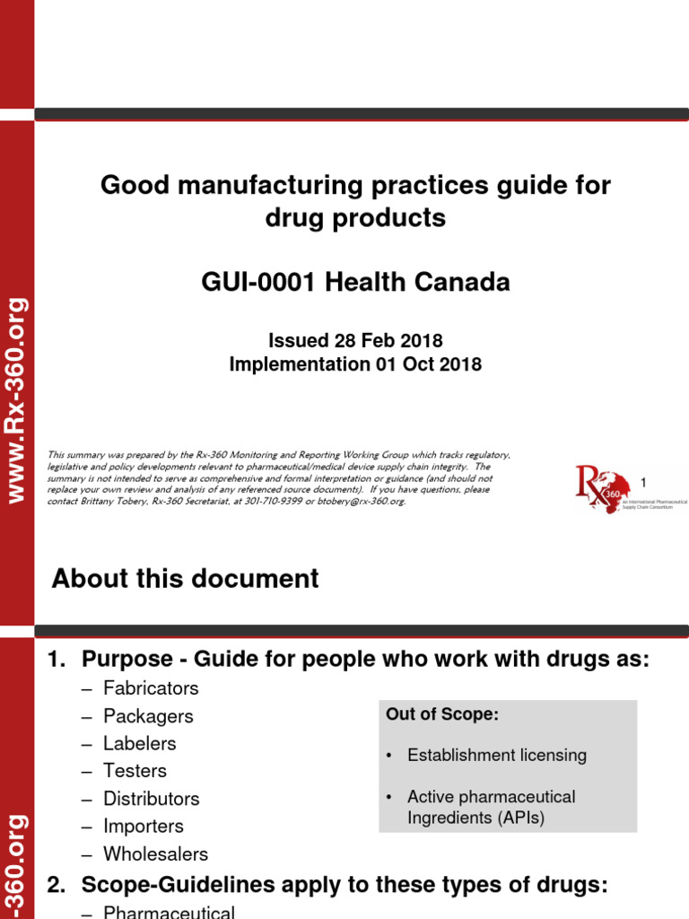 Gmp Regulations Health Canada: Gmp Guidelines Canada – PMMQEN