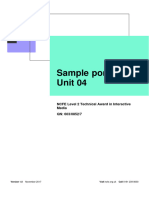 603 0852 7 Sample Portfolio Unit 4 Version 10