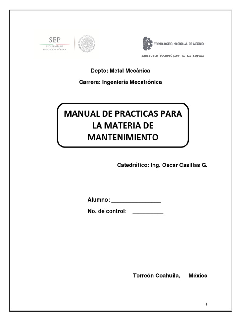 Manual de Prácticas de Mantenimiento MP8 | PDF | Software ...