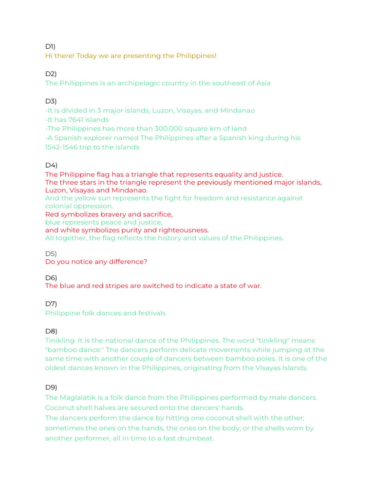 Philippines Pdf Philippines Foods