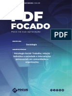 Psicologia Social - Trabalho, Relação Indivíduo e Sociedade e Intervenções Psicossociais em Comunidades e Organizações