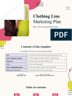 Plantilla Clothing Line Marketing 