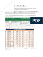 Cara Membuat Pivot Table Pada Excel