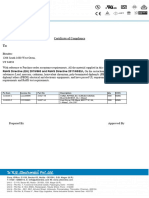 Certificate of Compliance: Rohs Directive (Eu) 2015/863 and Rohs Directive 2011/65/eu