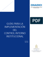 Guias para La Implementacion Del Control Interno Institucional ONADICI 2da Edicion