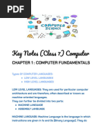 Computer Science (Chapter 1) (Class 7) Computer FUNDAMENTALS