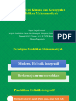 ISMUBA Ciri Khusus Dan Keunggulan Pendidikan Muhammadiyah
