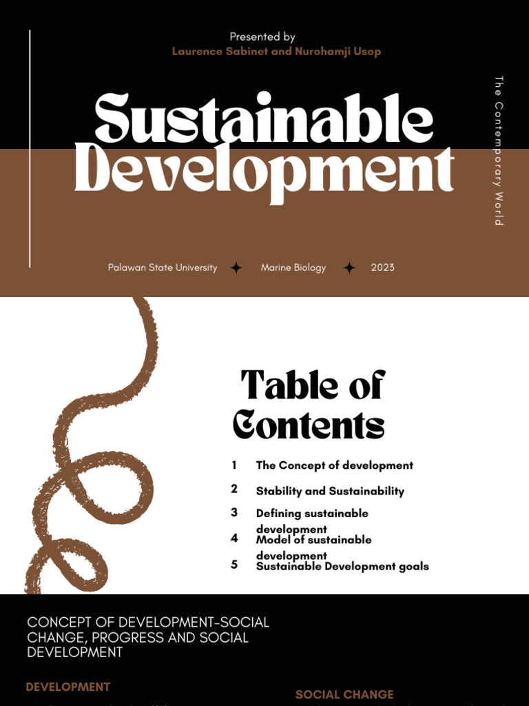Sustainable Development Powerpoint In The Contemporary World Pdf