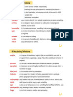 U9 - Essential Vocabs