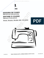 Kenmore 385.15518000 Sewing Machine Instruction Manual