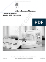 Kenmore 385.19010200 Sewing Machine Instruction Manual