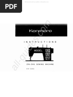 Kenmore 1203 Sewing Machine Instruction Manual