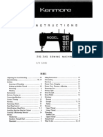 Kenmore 1203/1207/1217 Sewing Machine Instruction Manual