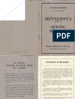 Kenmore/Minnesota "E" 117.48 Sewing Machine Instruction Manual