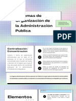 Sistemas de Organización de La Administración Pública