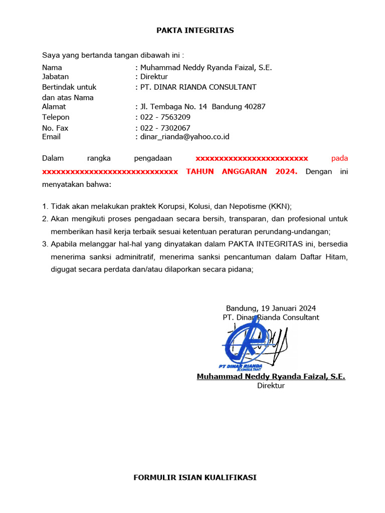 PQ Dinar Rianda 2024 | PDF