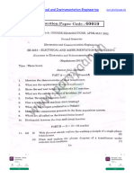 BE3254 Electrical and Instrumentation Engineering Reg2021 AprMay2022 Question Paper Download