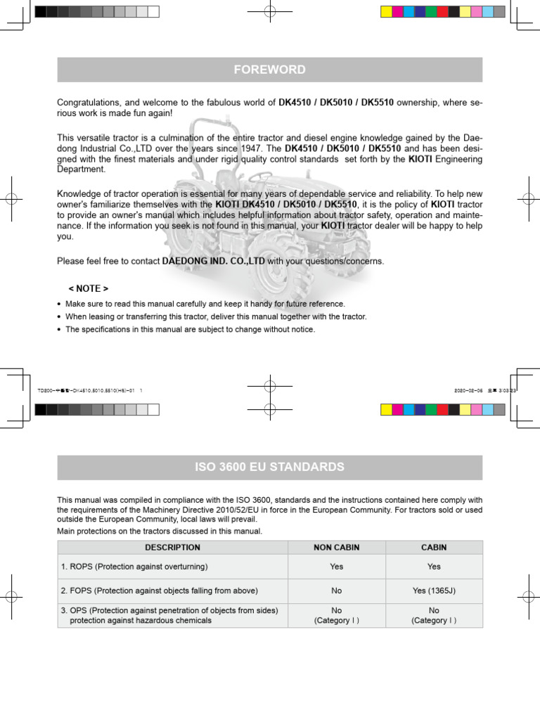 Kioti tractor parts availability issues