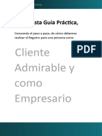 Guia Practica para Afiliar Clieente Admirable y Empresario Desde La Plataforma