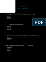 Excercise Intermediate 8