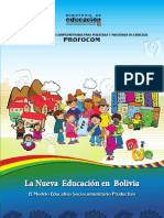 La Nueva Educación en Bolivia El Modelo Educativo Sociocomunitario Productivo