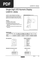 5161AS 7 Segment Display Datasheet | PDF | Color | Electronics