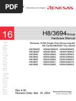 H8/3694 Group Hardware Manual