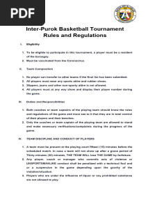 SK Basketball and Volleyball Rules Andregulations